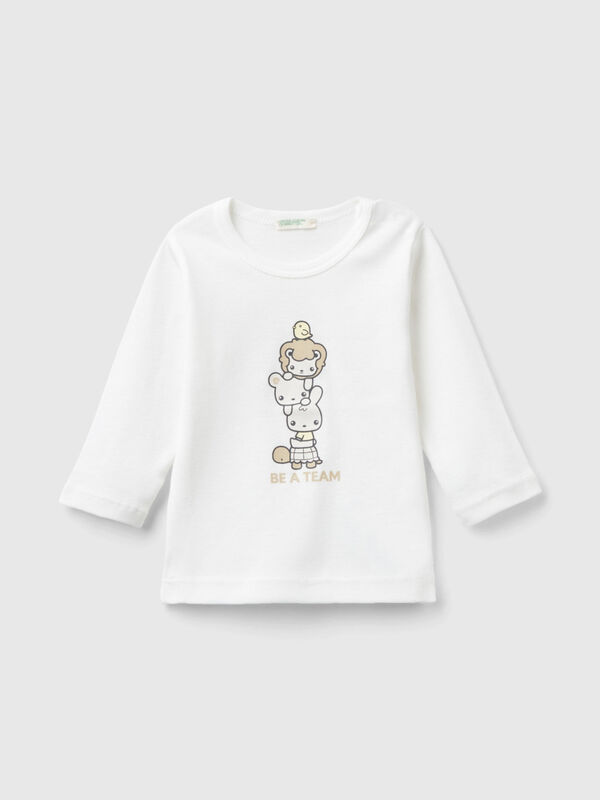 T-shirt manica lunga 100% cotone bio Baby