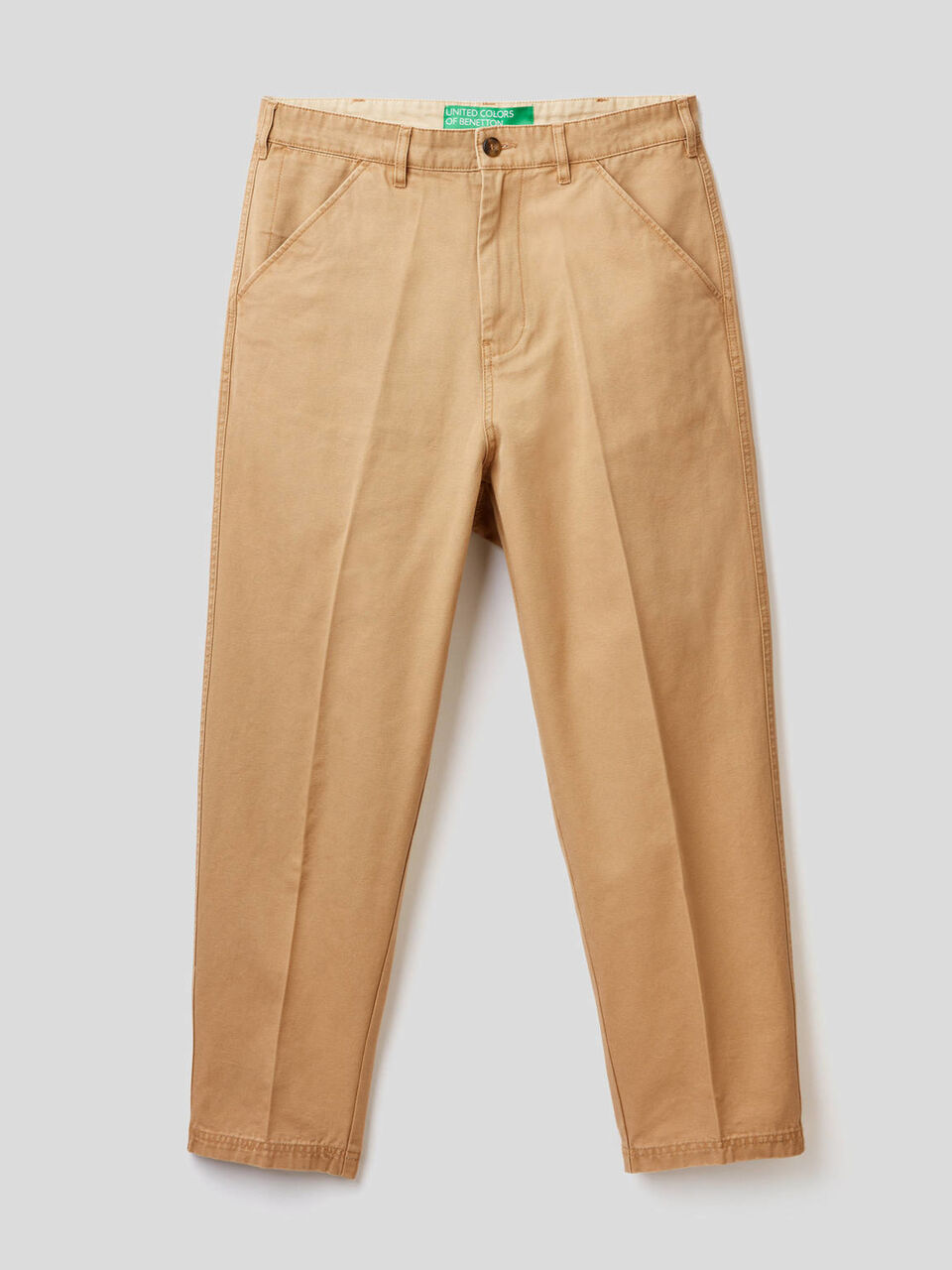 Chino cropped en 100% coton image number 1