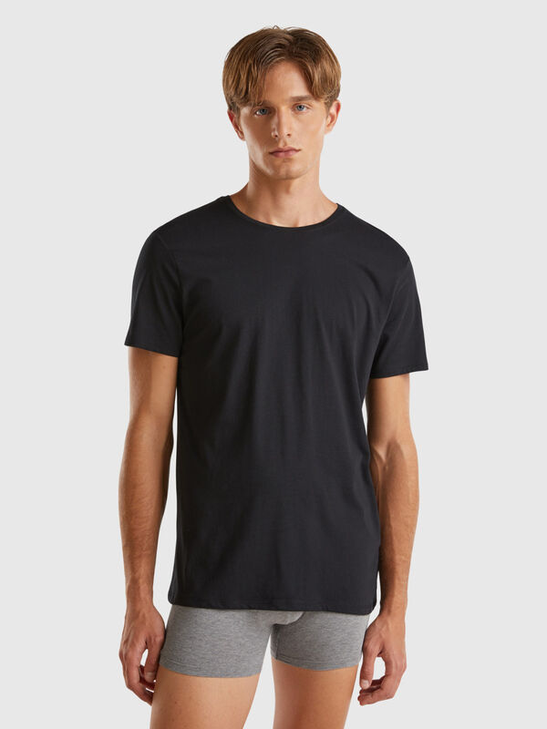 T-shirt en coton à longues fibres Homme