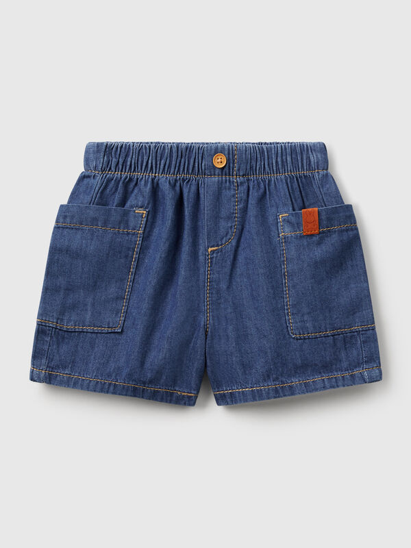 Pantaloni corti in jeans leggero Baby