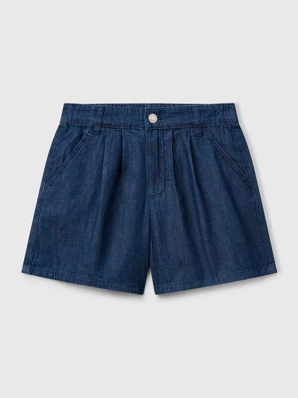 Bermuda in chambray Bambina