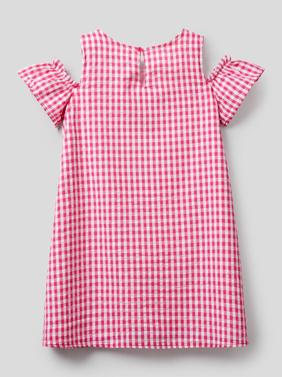 Vichy pattern A-line dress image number 2