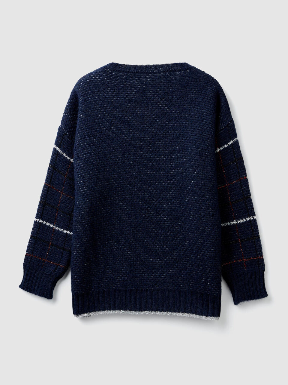 Check sweater with sequins image number 2