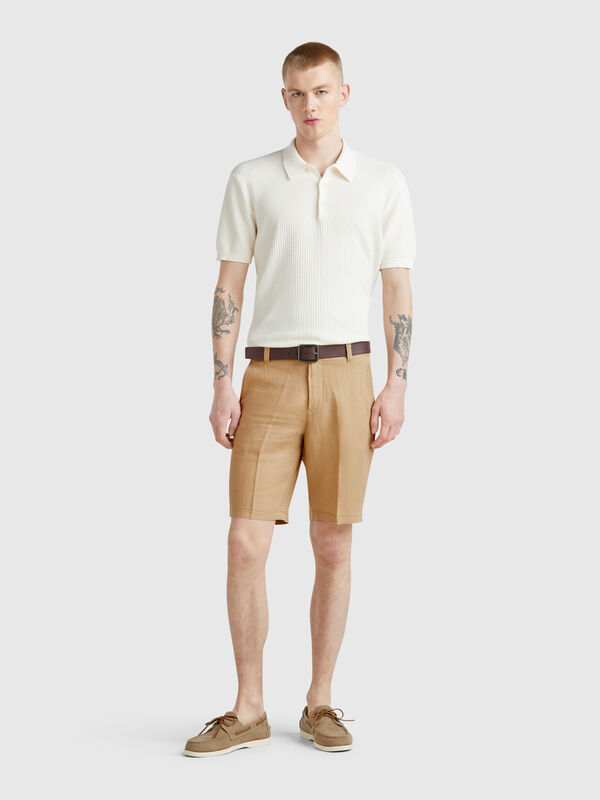 Bermuda in puro lino Uomo