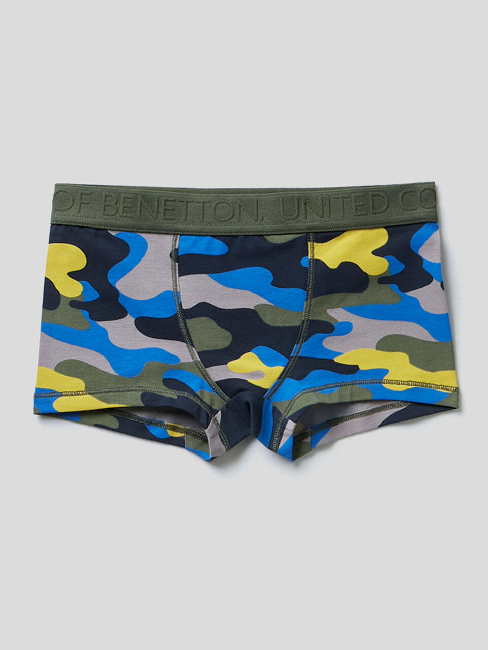 Boxer camouflage en coton stretch image number 1