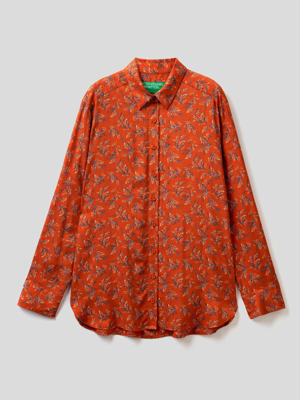 Fließende Bluse mit Musterprint image number 1