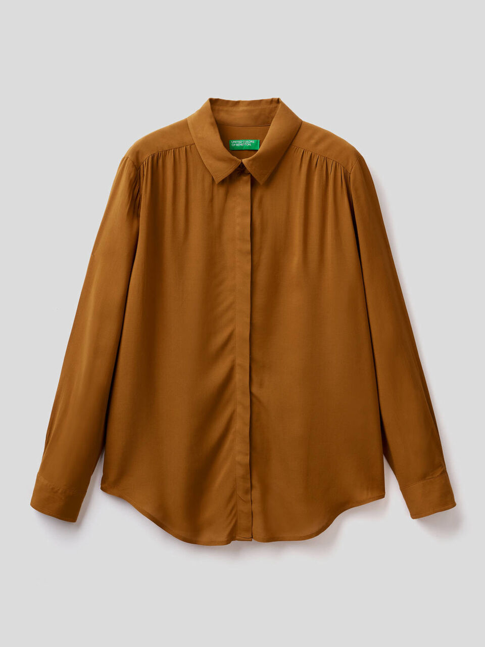 Camicia fluida con arricciature image number 1
