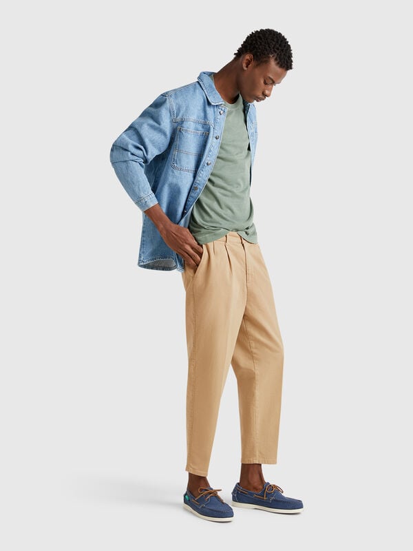 Chino in cotone stretch Uomo
