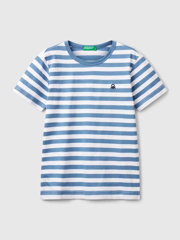Maglietta a righe 100% cotone Bambino