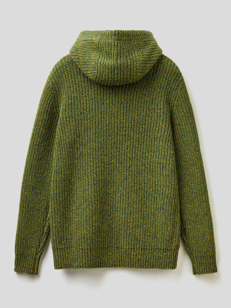 Maglia in lana Shetland con cappuccio image number 2