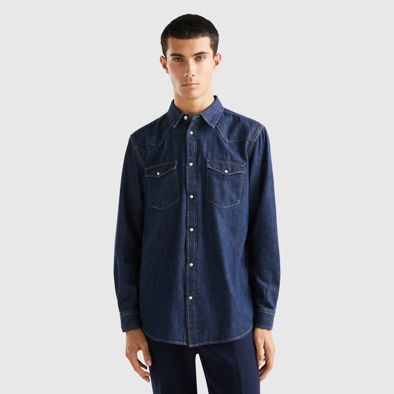 Camicia jeans bambino benetton online