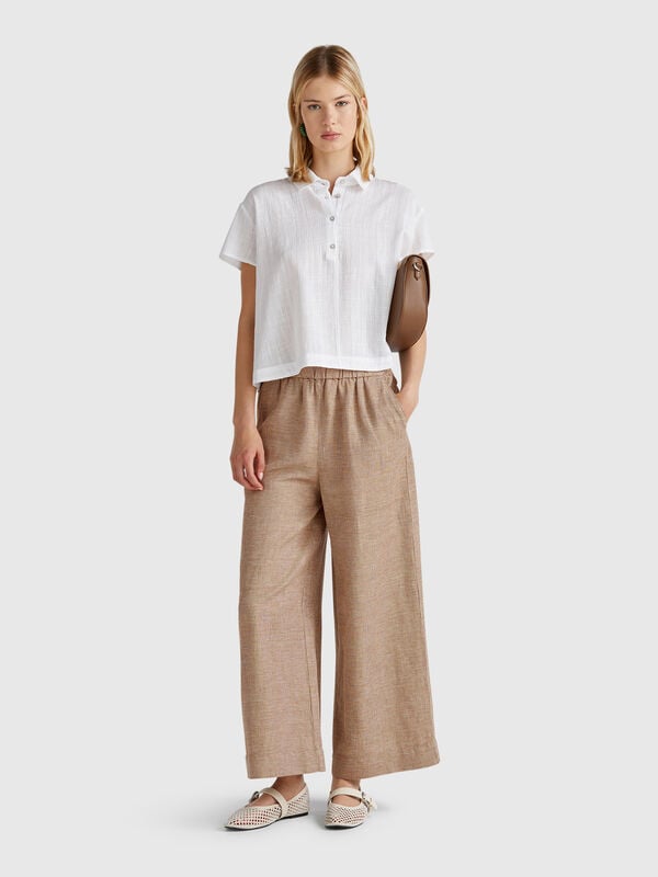 Pantaloni con gamba ampia Donna