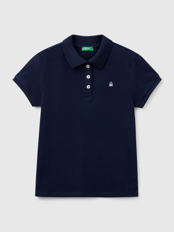 Short sleeve polo in cotton  Junior Girl