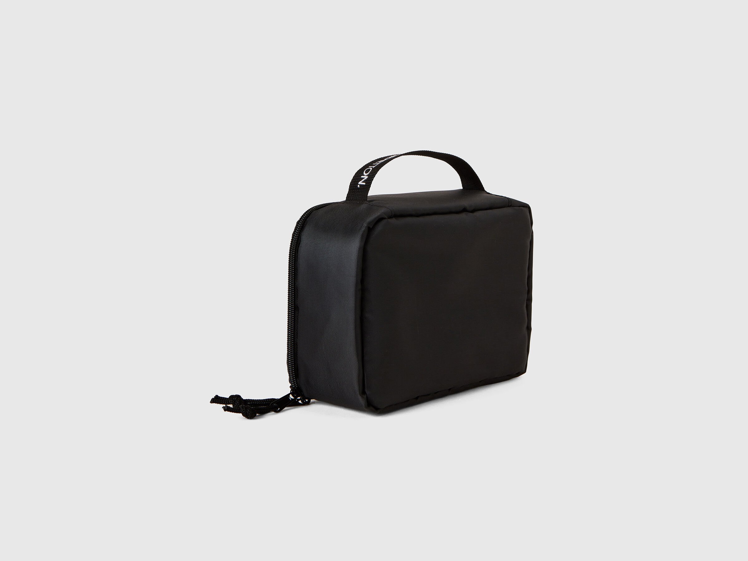 Black travel toiletry bag with hook image number 1