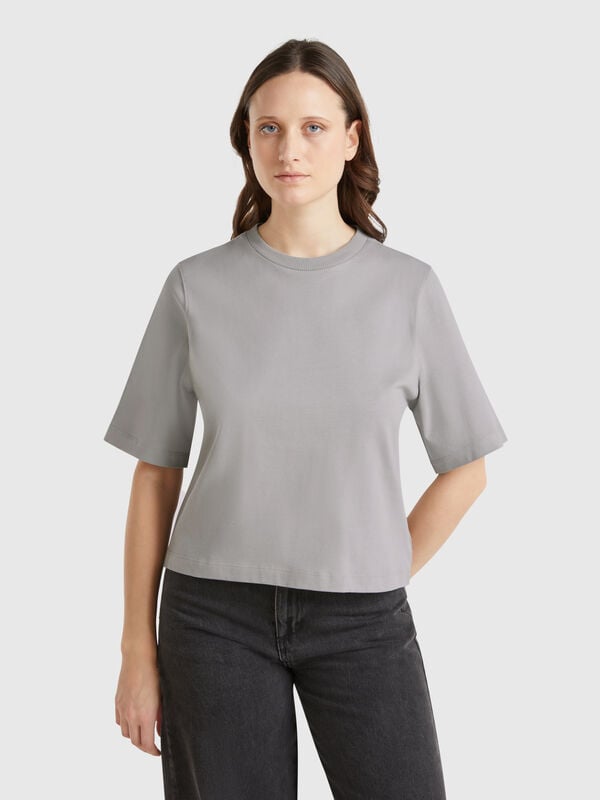 T-Shirt boxy fit, 100% Baumwolle Damen
