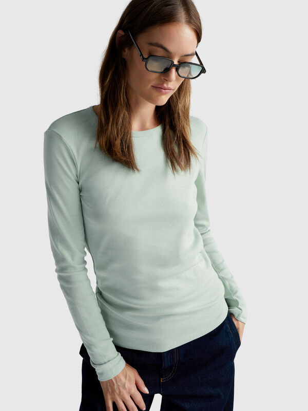 T-shirt manica lunga 100% cotone Donna