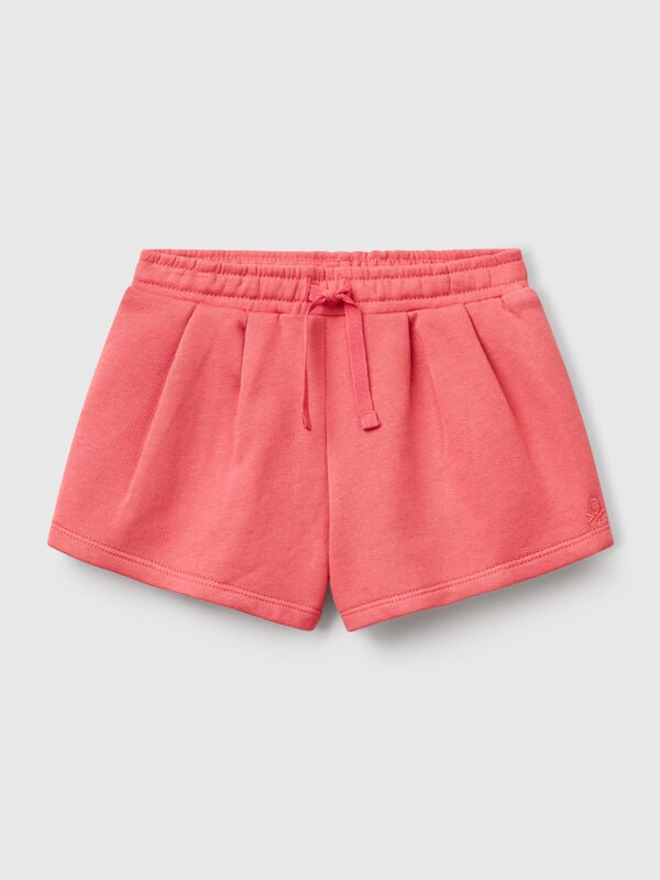 Shorts aus Baumwollfleece Mädchen