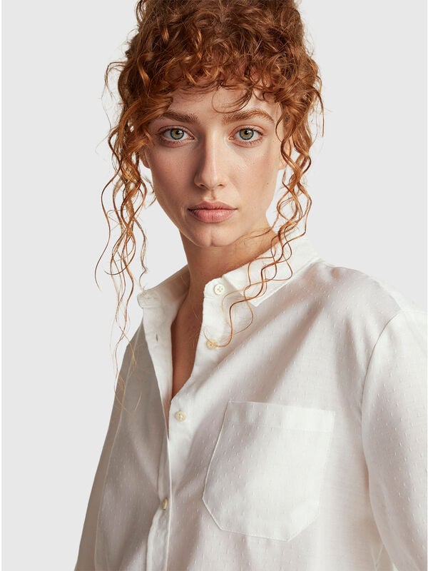 Camicia in misto cotone Donna