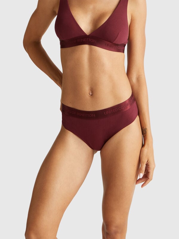 High-rise underwear in stretch cotton Women