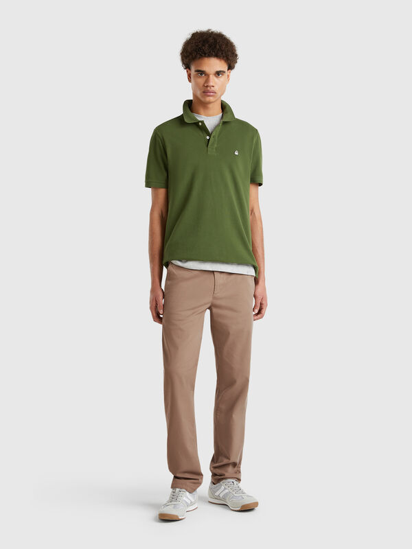 Chino slim gris tourterelle Homme