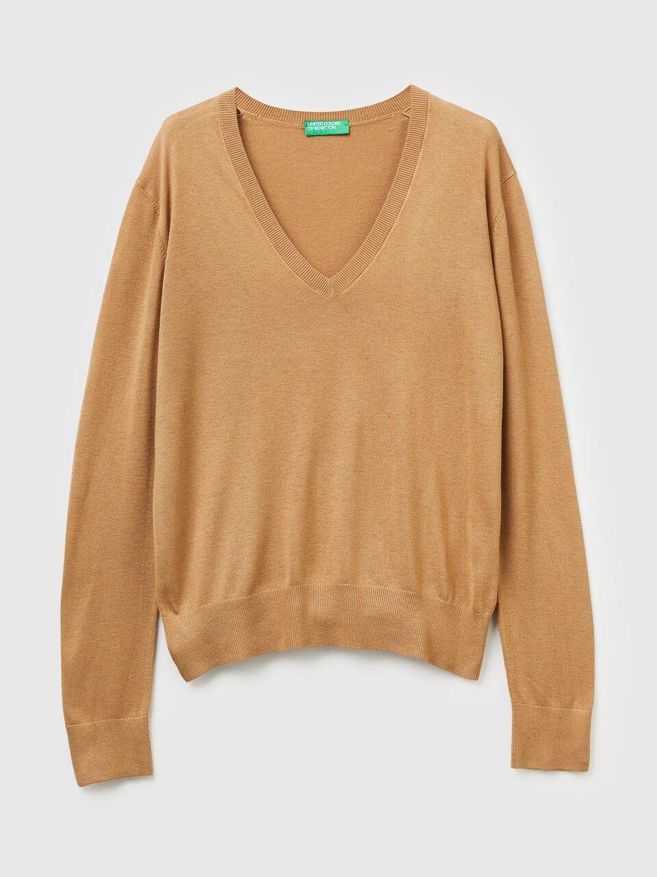 V NECK SWEATER L/S Femme image number 1