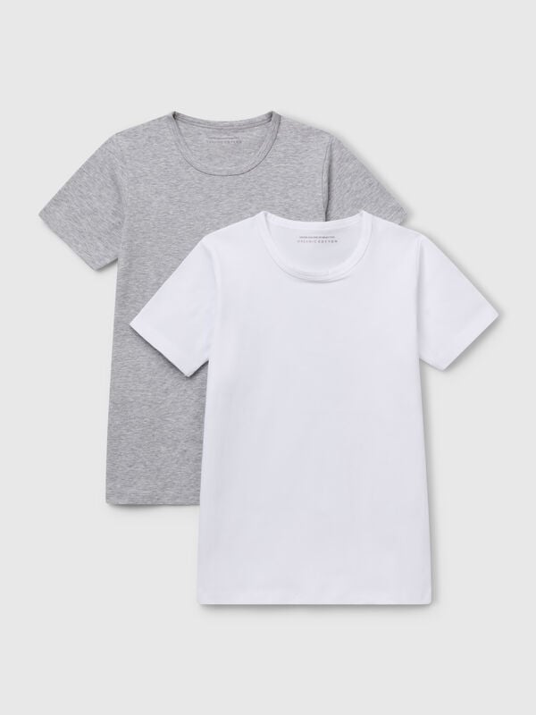 Zwei T-Shirts aus Bio-Stretch-Baumwolle Jungen