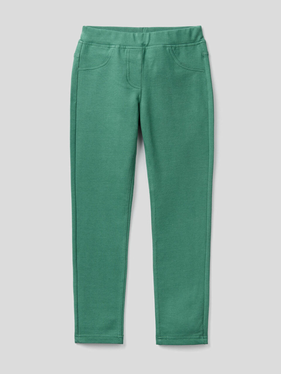 Jeggings in felpa stretch image number 1