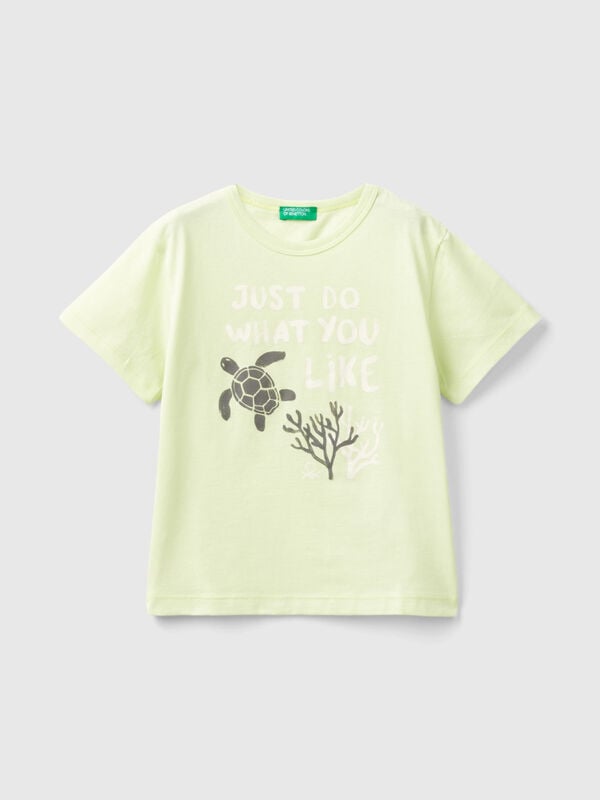 Shirt aus Bio-Baumwolle mit Print Jungen