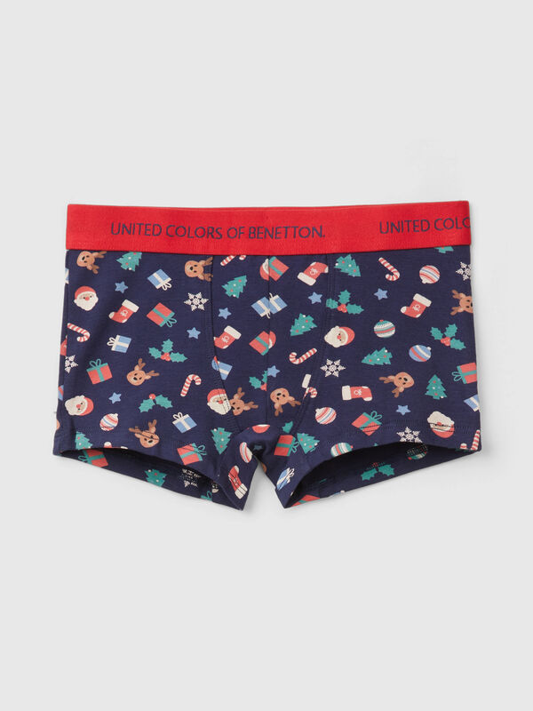Boxers with Christmas print Junior Boy