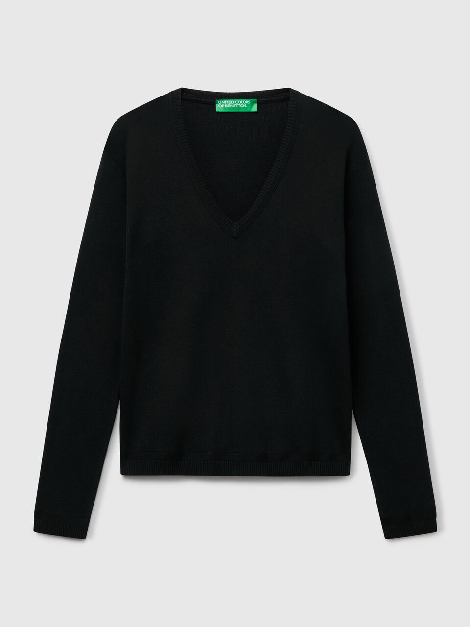 V NECK SWEATER L/S Femme image number 1