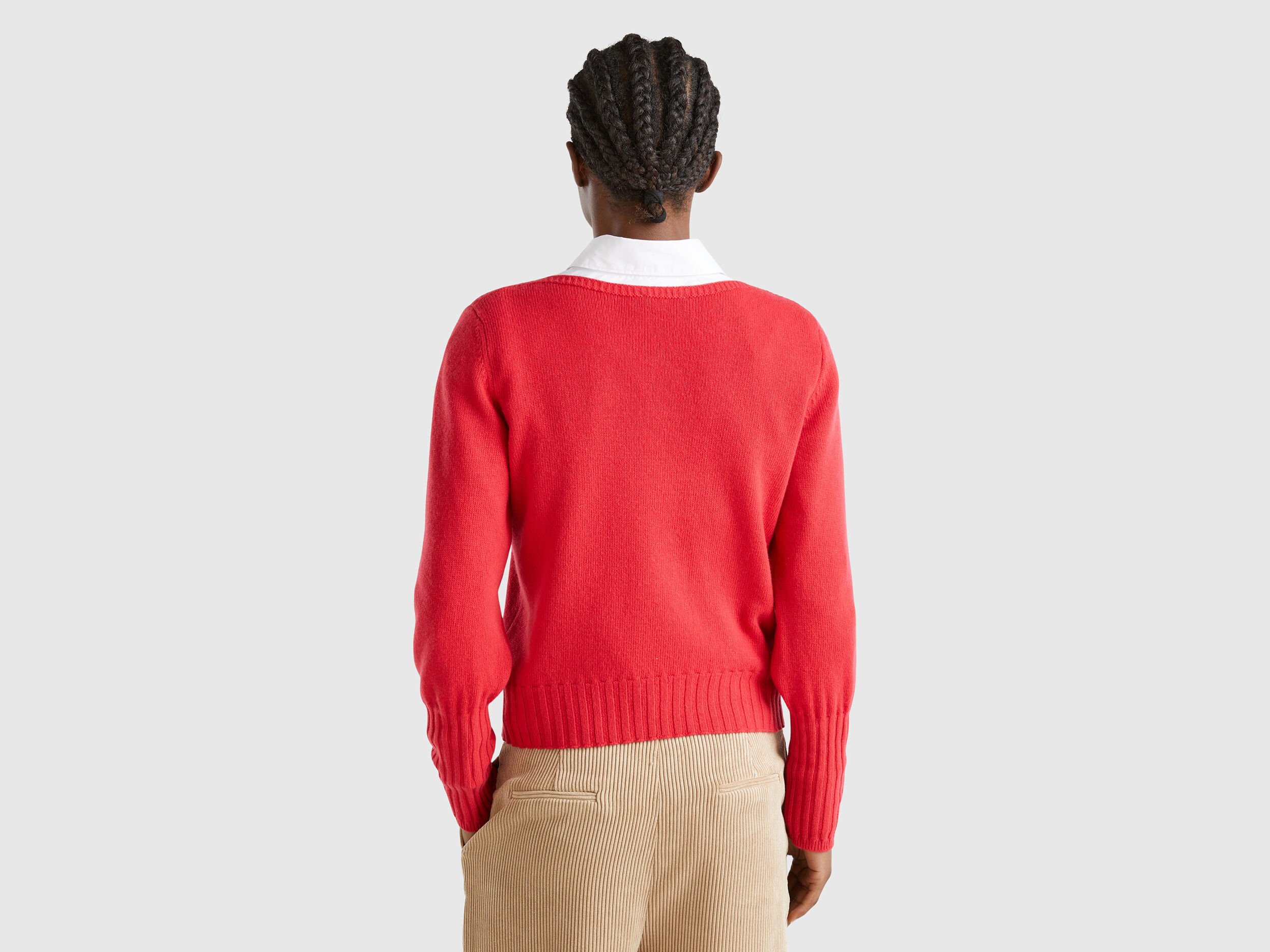 Red boat neck jumper deals