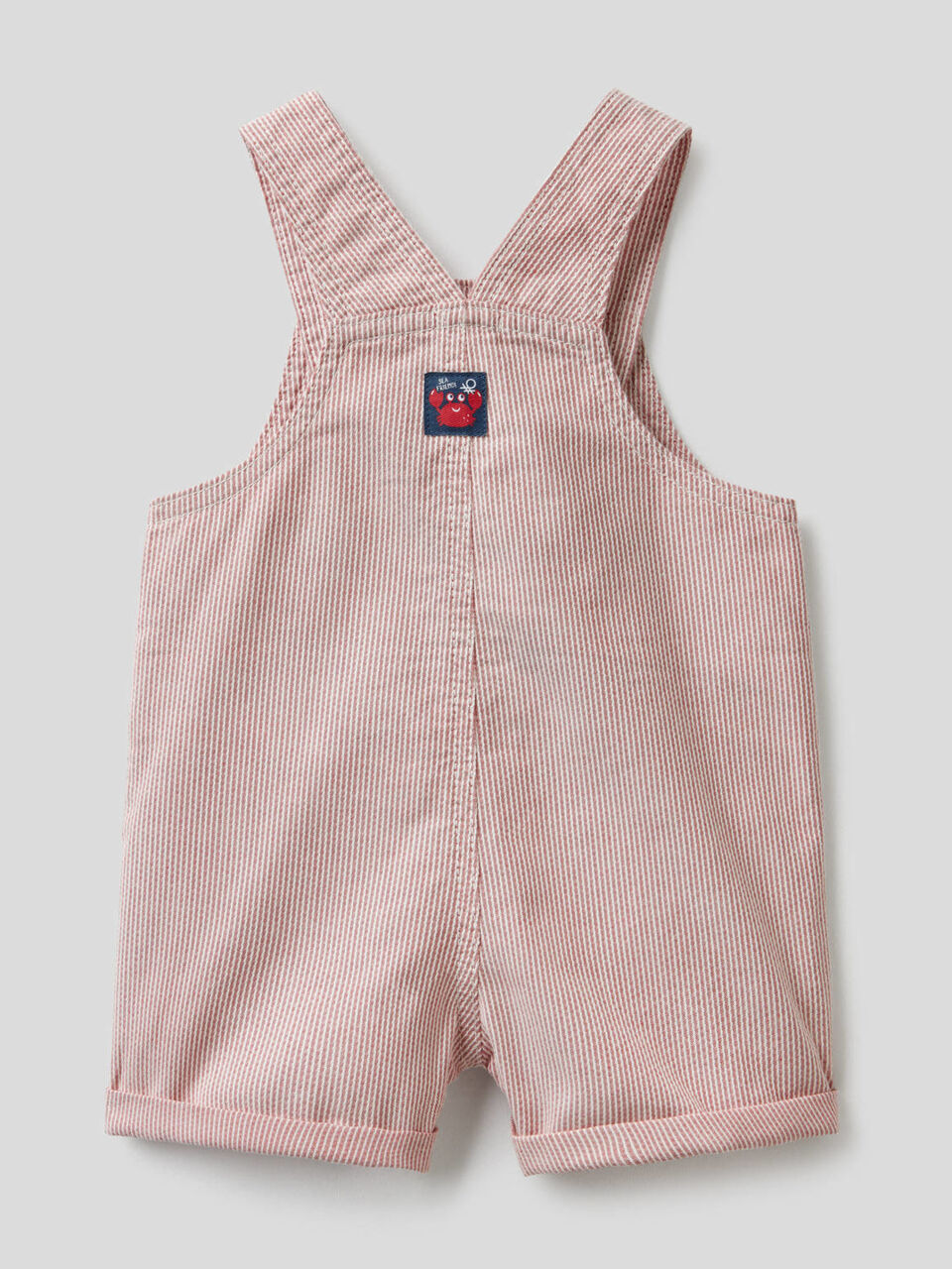 Short overalls in 100% cotton image number 2