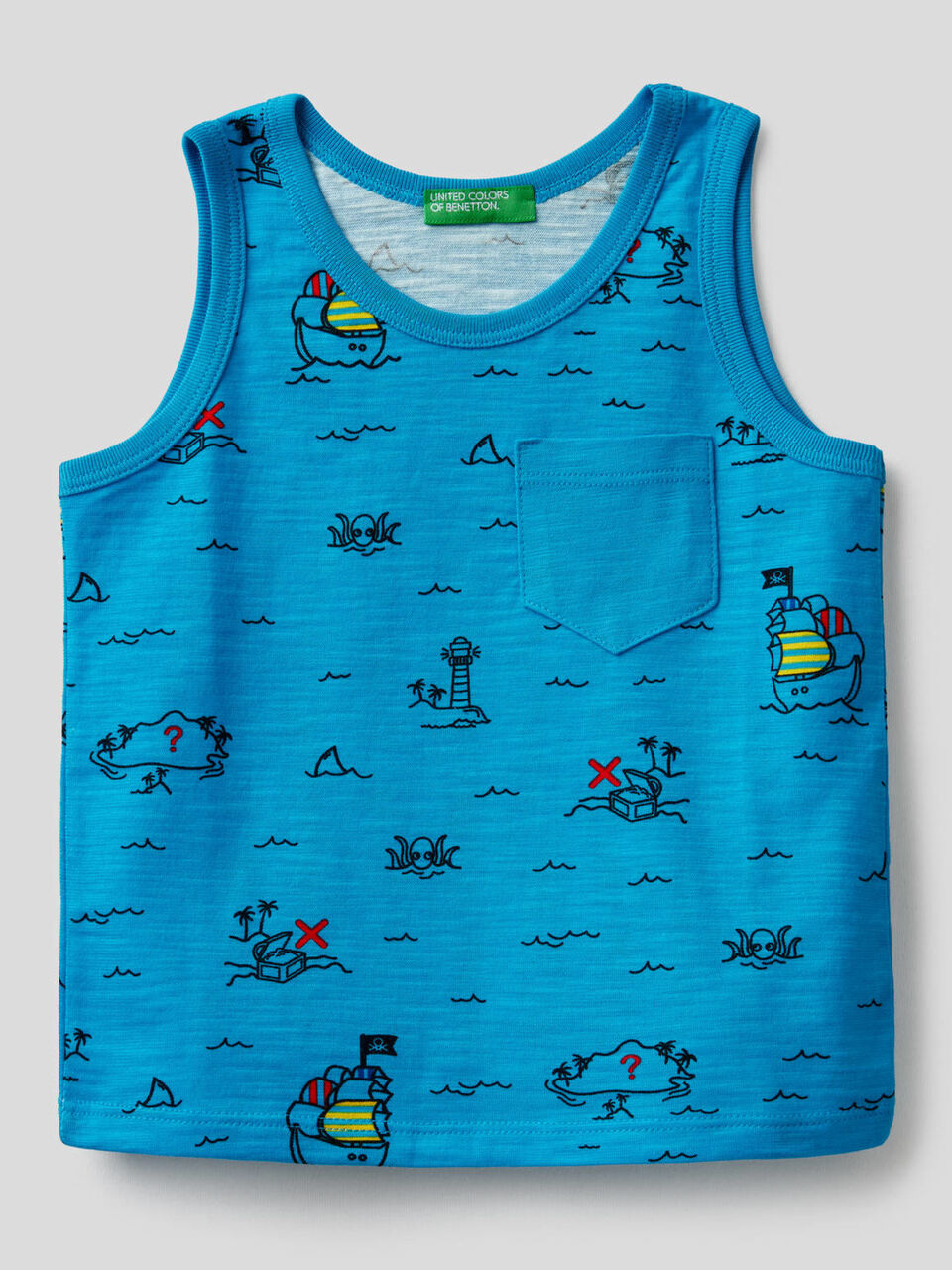 Tank-Top mit Schatzinsel-Print image number 1
