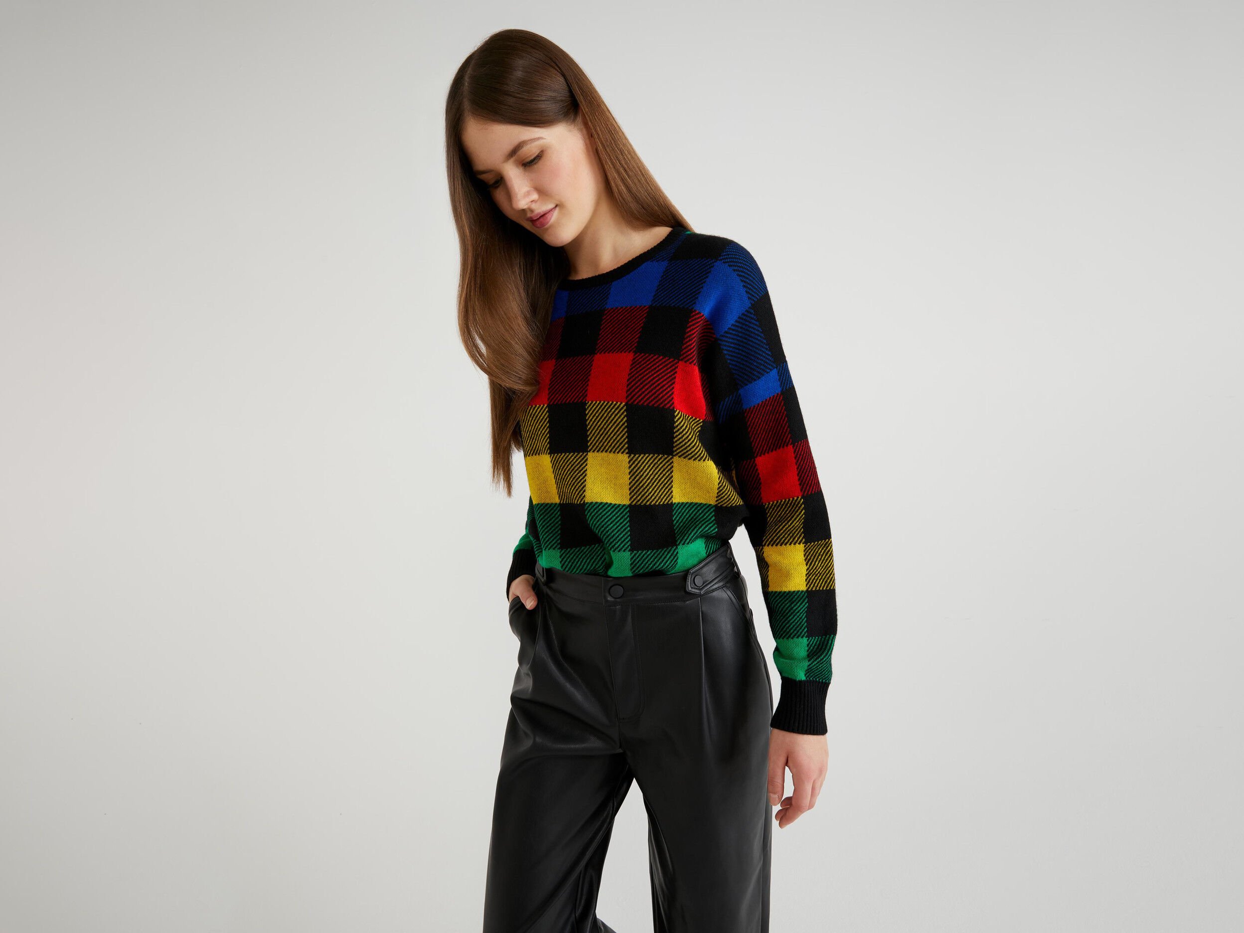 Pull multicolore benetton