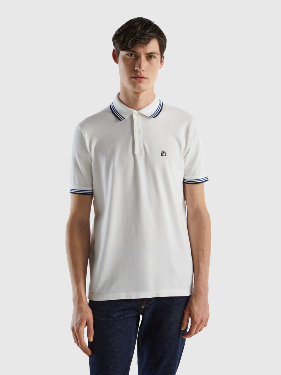 Polo benetton discount uomo manica corta