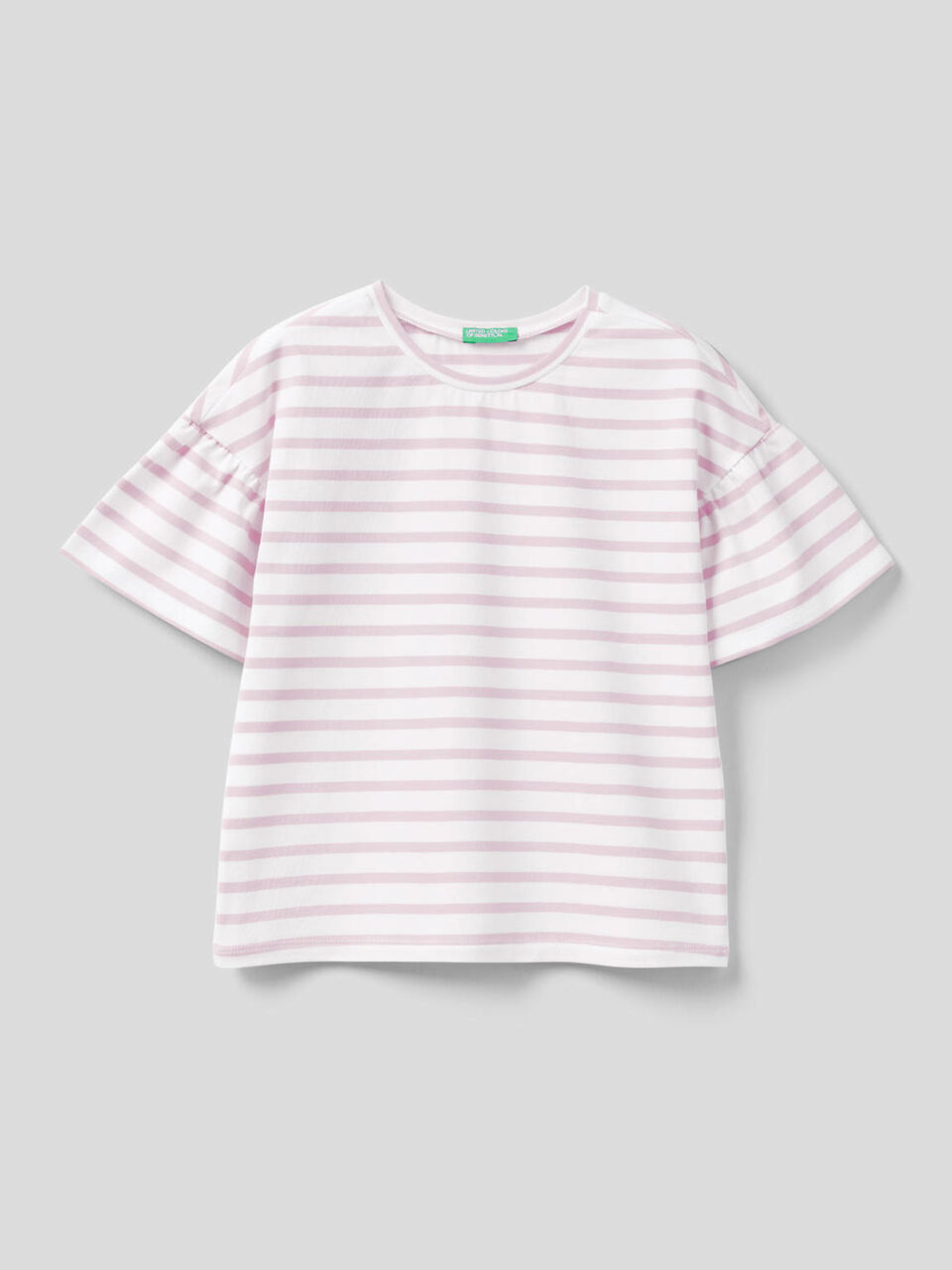 T-Shirt mit Streifenmuster in durchgefärbtem Garn image number 1