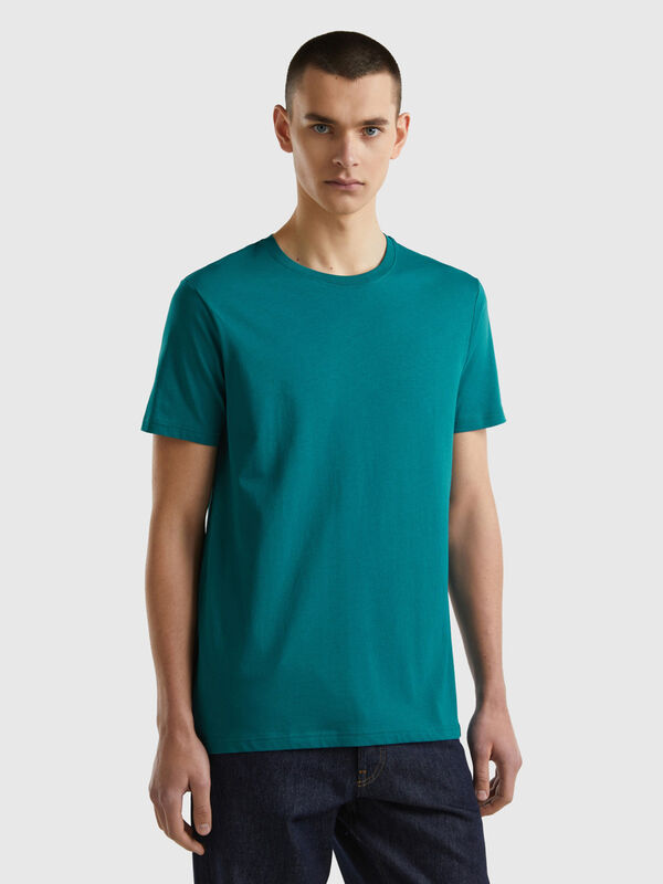 T-shirt verde ottanio Uomo