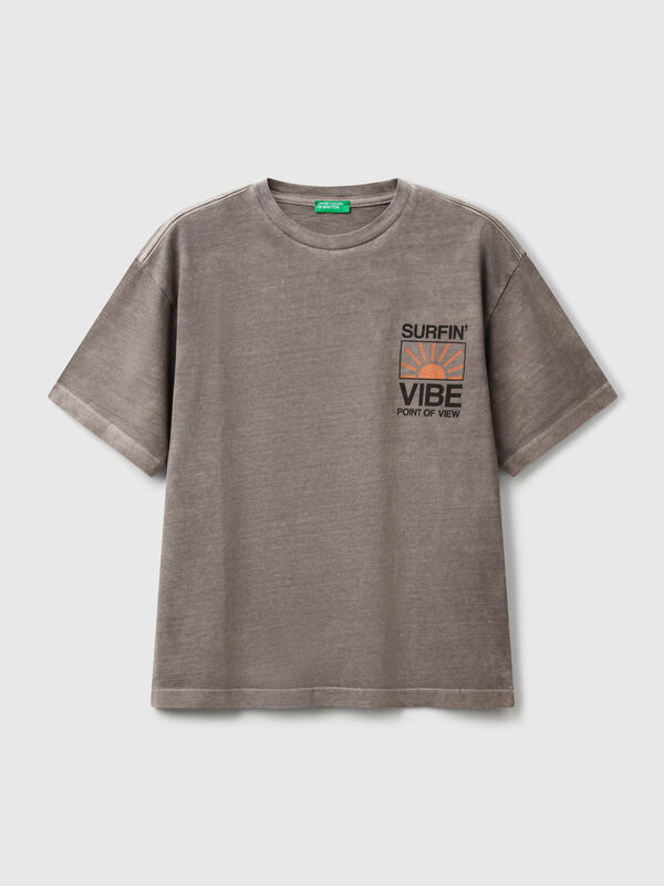 T-shirt with print on front and back Junior Boy