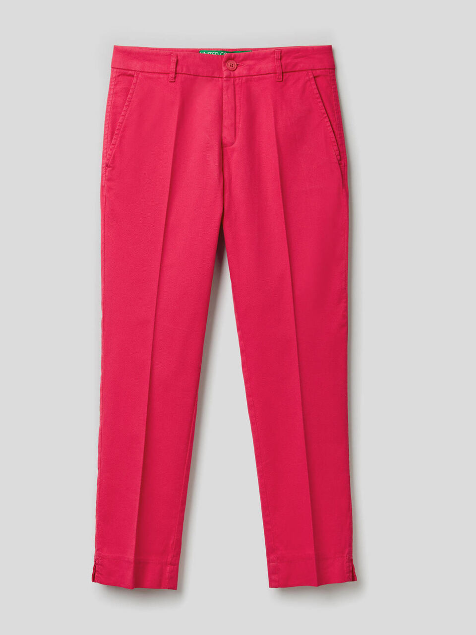 Chino cropped en coton stretch image number 1