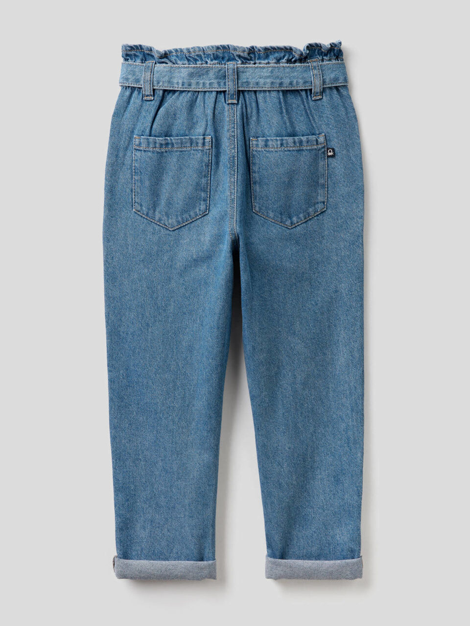 Paperbag jeans in 100% cotton image number 2