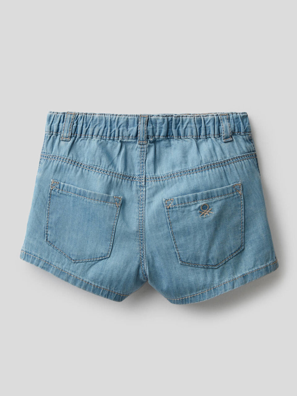 Shorts in tessuto chambray image number 2