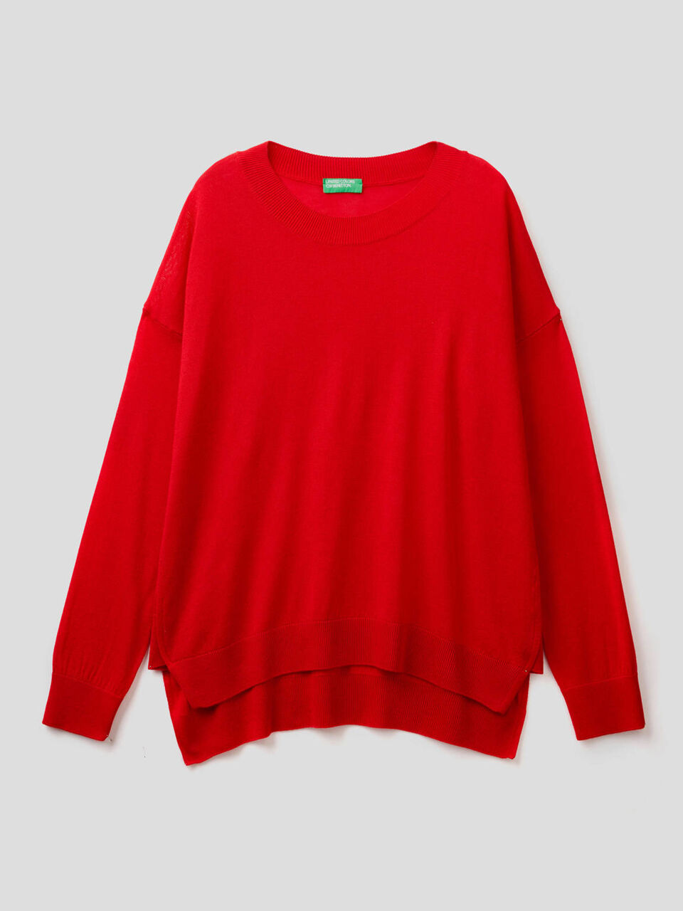 Maglia con spacchetti dal fit morbido image number 1