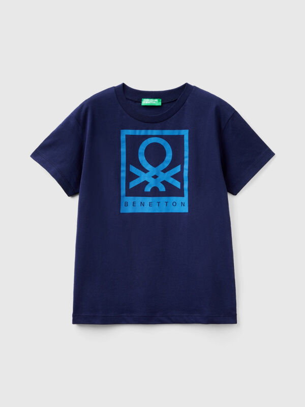 T-Shirt aus 100% Baumwolle mit Logo Jungen
