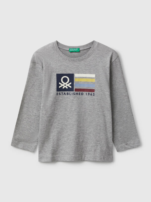 T-shirt con stampa logo Bambino