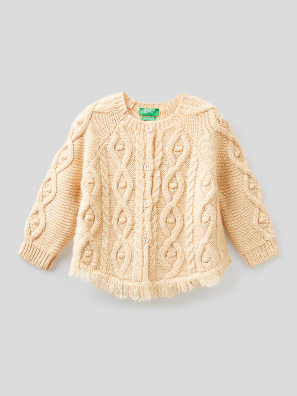 Cardigan with cable knit image number 1