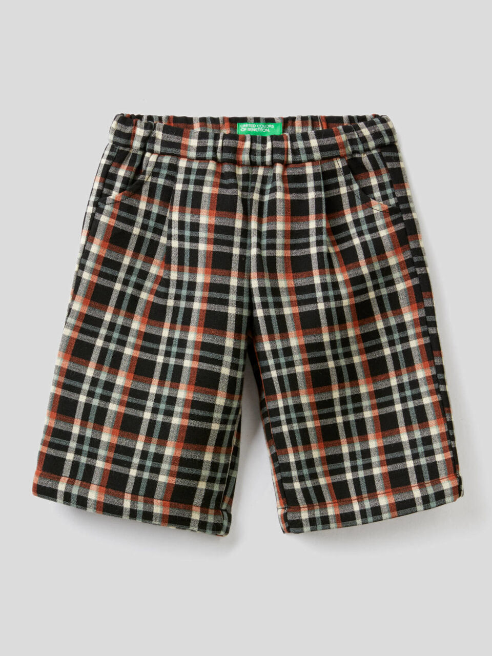 Pantalon ample avec motif à carreaux image number 1