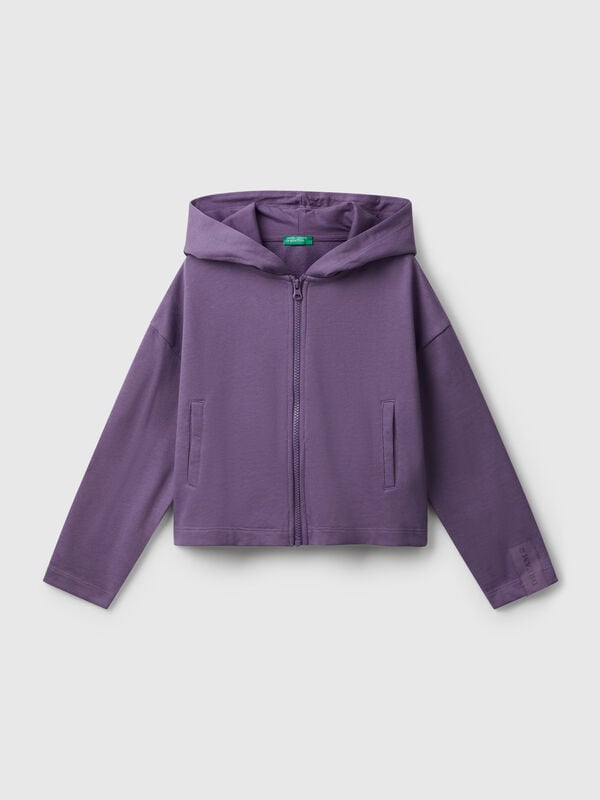 Sweat à capuche zippé Filles