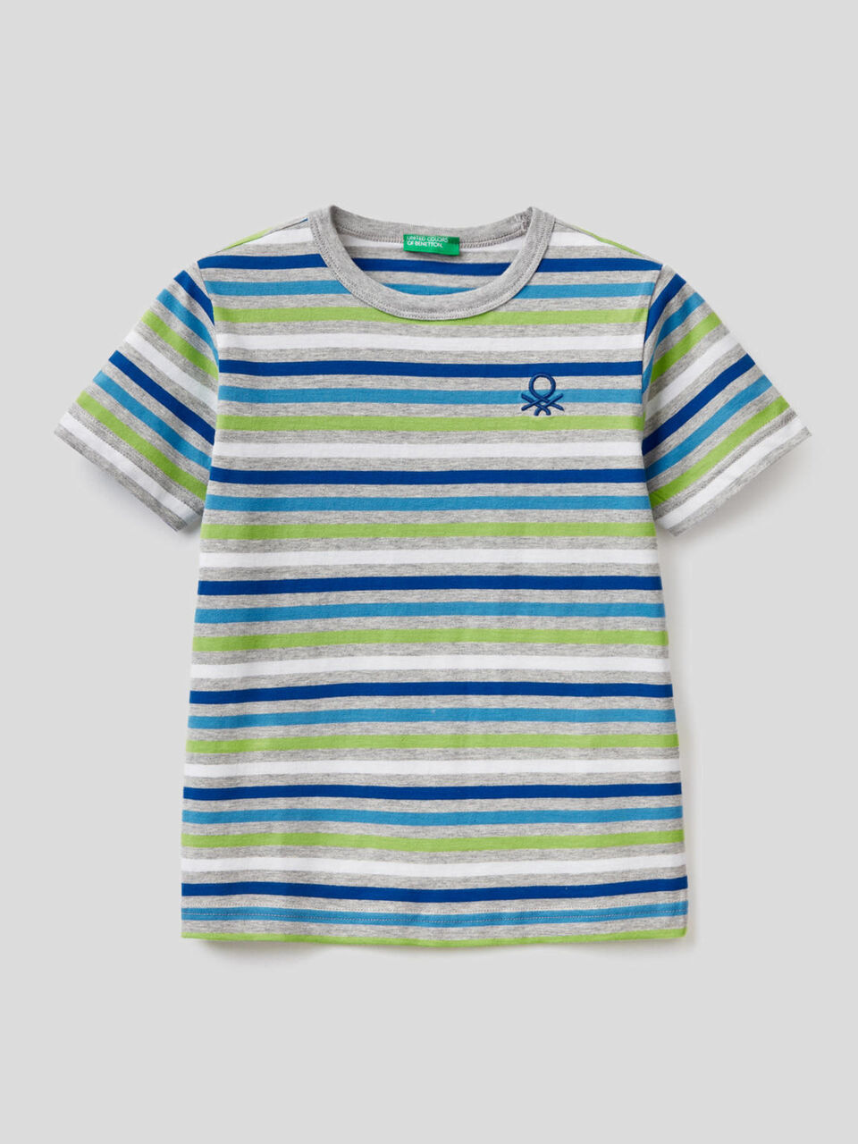 T-Shirt aus 100% Baumwolle mit Streifen image number 1