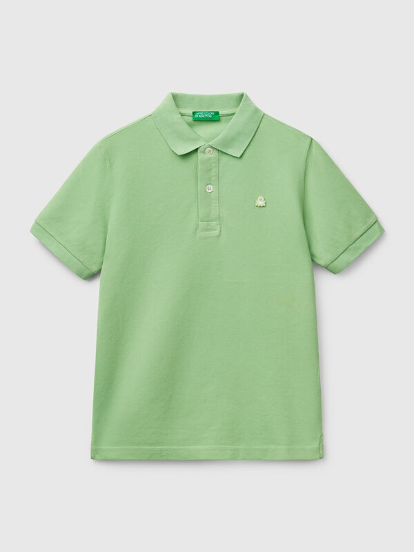 Slim fit polo in pure cotton Junior Boy