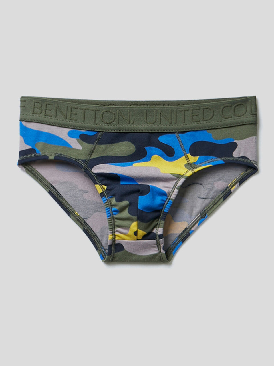 Slip camouflage en coton stretch image number 1